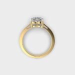 High-Demand 1 Carat Heart Solitaire Diamond Engagement Wedding Ring 10k/14k/18k Gold Lab-Grown for Export Sale