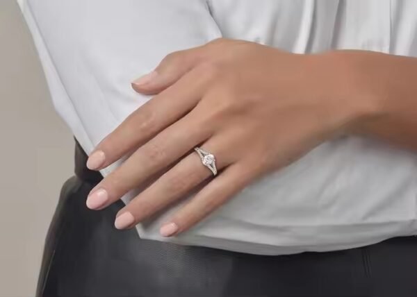 High on Demand Oval Cut Lab Grown Diamond Engagement Ring Gold Diamond Ring for Women at Affordable Price for customer