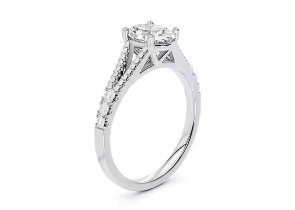 High on Demand Oval Cut Lab Grown Diamond Engagement Ring Gold Diamond Ring for Women at Affordable Price for customer