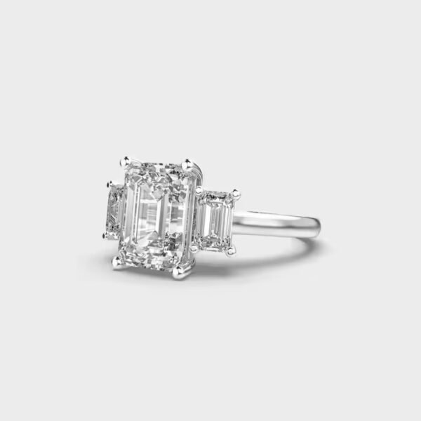 Latest Engagement Ring Diamond 10/14/18K Solid Gold Moissanite & Lab Grown Fully Diamonds Custom unique Design Ring