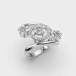 Latest Luxury Engagement Ring Diamond 10/14/18K Solid Gold Moissanite & Lab Grown Fully Diamonds Custom Design Engagement Ring