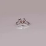 Two Stones Pear Radiant Cut Diamond Ring Custom Lab Grown Diamond Solid Gold Fine Designer Jewelry Ring Gift for Women