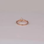 Best Quality Lab Grown Diamond Engagement Ring 10K/14K/18K Rose Gold Handmade Design Trendy Style for Women for Parties and Gift