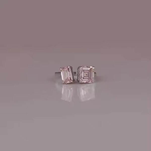 Ascher and Emerald Cut Custom Design Diamond Ring 