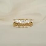 New Classic Lab Grown Round Cut Diamond 10K/ 14K/ 18K Yellow Gold Full Diamond Engagement Ring for Export Sale From India