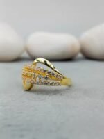 Custom Fancy Solitaire Engagement Wedding Ring VVS Moissanite Diamond 10k / 14k/ 18k Gold Trendy Party ring Gift
