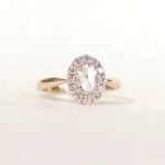 Custom Handmade Jewelry Lab Grown Diamond Engagement Ring 10K/ 14K/ 18K Gold Jewelry Rings for Women Diamond Rings