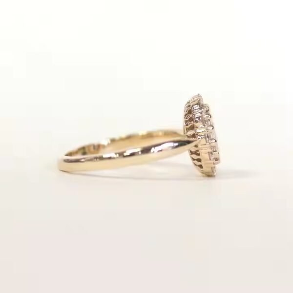 Custom Handmade Jewelry Lab Grown Diamond Engagement Ring 10K/ 14K/ 18K Gold Jewelry Rings for Women Diamond Rings