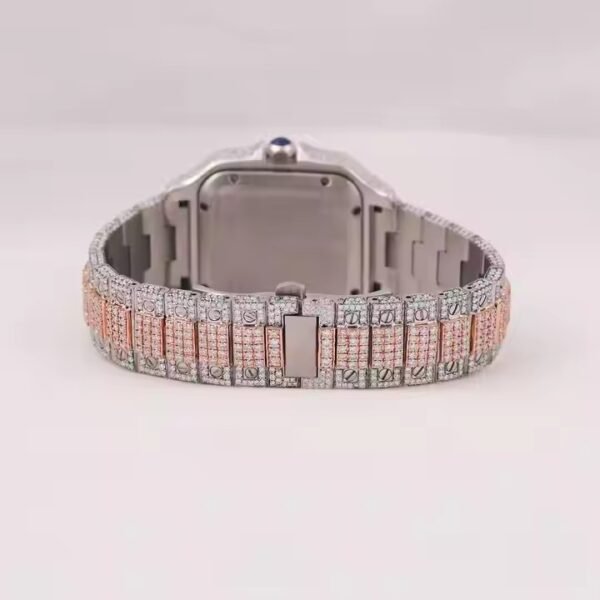 Round Cut Automatic D Colour VVS Diamond Moissanite Watch