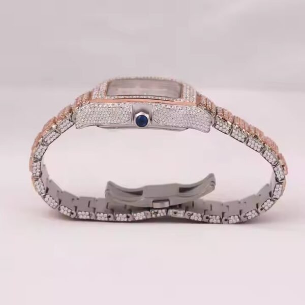 Round Cut Automatic D Colour VVS Diamond Moissanite Watch