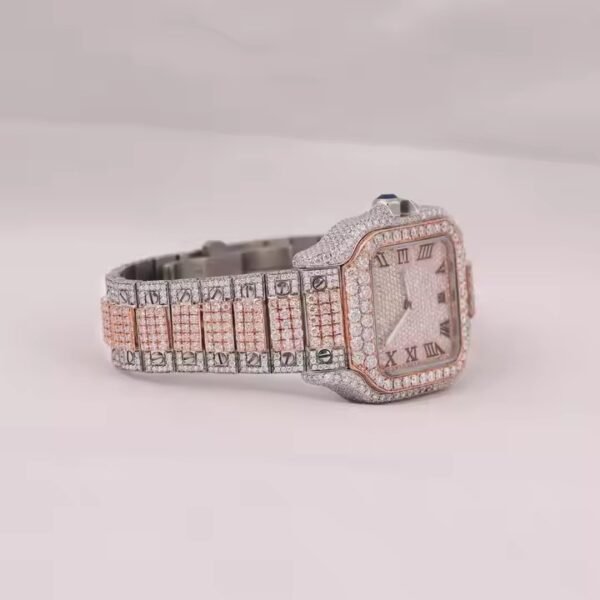 Round Cut Automatic D Colour VVS Diamond Moissanite Watch