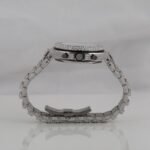 41 MM White Tone Roman dial hip hop Diamond Watch