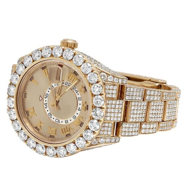 Pass Diamond Tester Full Stunning Yellow Hip Hop Watch