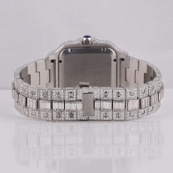 Full White Buss Down Mossanite Diamond Watch