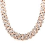 24 inch 12 mm trending designer custom infinity cross link chain passed tester