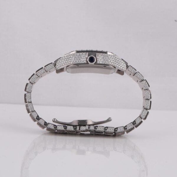 Full White Buss Down Mossanite Diamond Watch