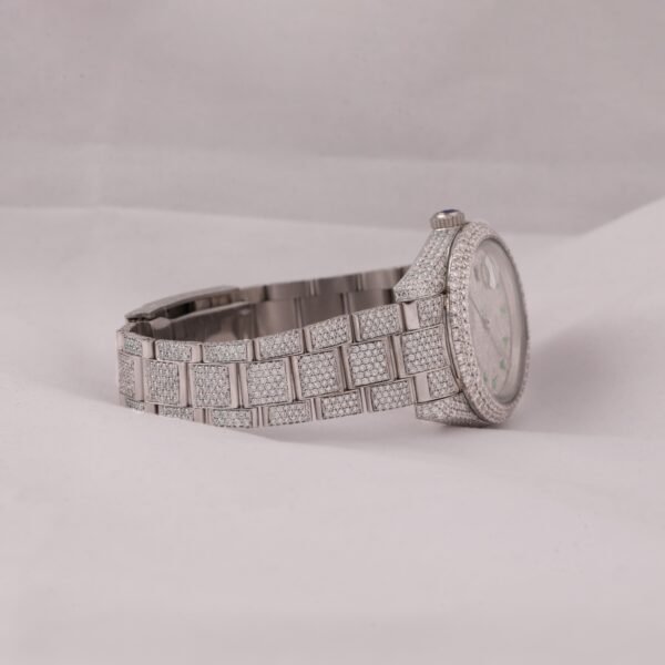 Green Dial Full White Fancy Super Clone Watch