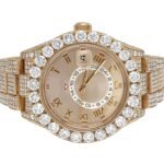 Pass Diamond Tester Full Stunning Yellow Hip Hop Watch