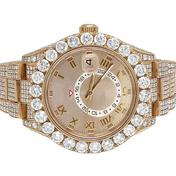 Pass Diamond Tester Full Stunning Yellow Hip Hop Watch