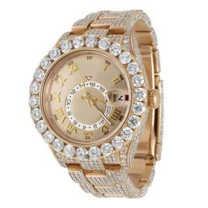 Pass Diamond Tester Full Stunning Yellow Hip Hop Watch