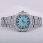 New Luxury Trendy Bling Watch for Men Lab Diamond VVS Moissanite Watch