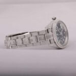 Black Case Baguette Japan Movement Diamond Watch