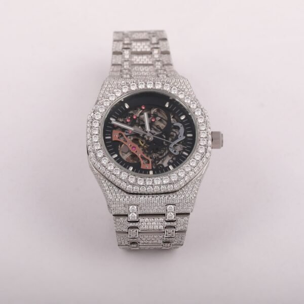 Customizable Luxury Men's Hip Hop Watch Real Moissanite & Diamond Studded Watch