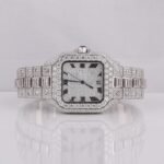 Full White Buss Down Mossanite Diamond Watch
