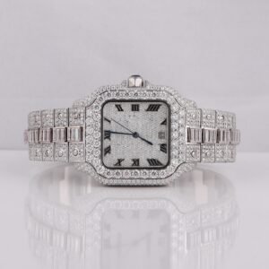 Full White Buss Down Mossanite Diamond Watch