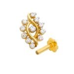 Best Fashion Jewelry 18kt Yellow Gold Diamond Nose Pin Screw with Best Price and Quality From