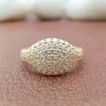 100% Satisfaction Guaranteed unique Solitaire VVS Moissanite Gold 14k 18k Engagement Wedding Ring Trendy 925 Silver Set