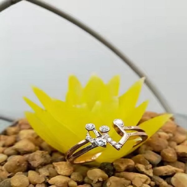 100% Satisfaction Guaranteed Custom Fancy Solitaire Diamond Ring for Engagement Wedding 14k 18k Gold Trendy Diamond Ring