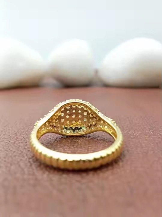 100% Satisfaction Guaranteed unique Solitaire VVS Moissanite Gold 14k 18k Engagement Wedding Ring Trendy 925 Silver Set