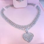 High Quality 18K Rose Gold Solid Diamond Chain VVS Moissanite Cuban Chain for Men Fine Jewelry Gift for Men