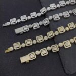 Luxury Hip Hop Cuban Link Chain Fine Jewelry VVS Diamond Necklace for Men and Women Inspired by Miami Style