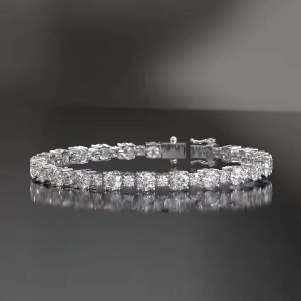 14K Solid Gold Lab Grown Diamond Tennis Bracelet for Women and Men for Weddings and Special Occasions