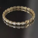 14K Solid Gold Lab Grown Diamond Tennis Bracelet for Women and Men for Weddings and Special Occasions