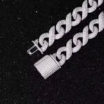 14k Solid Gold Plated Customized Chain IGI Certified Baguette Diamond Hip Hop Cuban Chain VVS Diamond Chain for Men