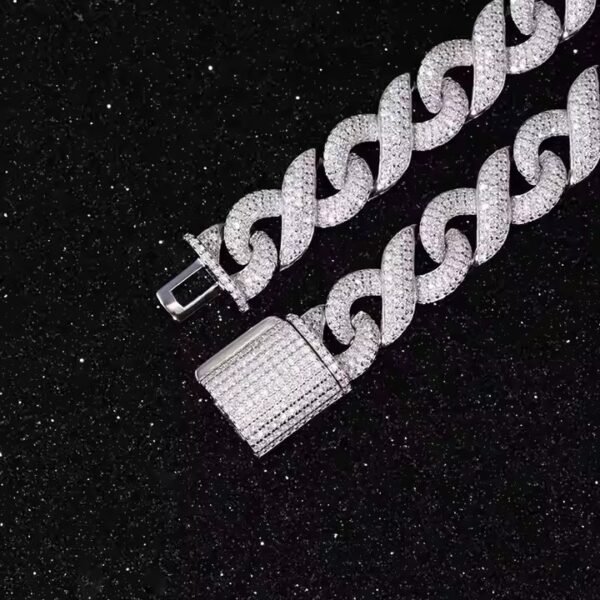 14k Solid Gold Plated Customized Chain IGI Certified Baguette Diamond Hip Hop Cuban Chain VVS Diamond Chain for Men