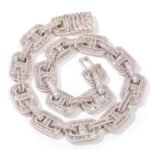 Custom 14k 18k Yellow Gold Plated Premium Quality Link Chain VVS Moissanite Diamond Iced Hip Hop Style Cuban Chain for Men Women