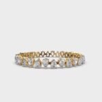 Pristine Pear Diamond Bangle High Quality Moissanite Tennis Chain 925 Sterling Silver 14K Gold Plated Bangle Tennis