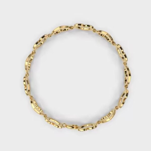 Hearts Diamond Bracelet Tennis High Quality Moissanite Tennis Chain 925 Sterling Silver 14K Bracelet Tennis