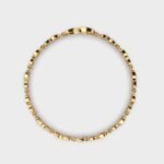 Classic 14K Gold Tennis Bracelet Dainty Wedding Jewelry with Moissanite and Diamond Perfect Party Gift