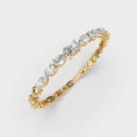 Multi shape Half Tennis Bracelet Classic Diamond Moissanite 14k Dainty Gold Diamond Wedding Jewelry Perfect Gift