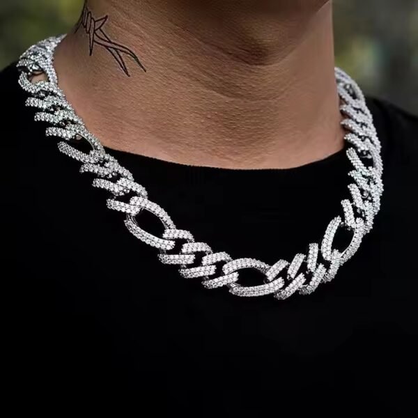 Fully Customized Luxury Gold Cuban Link Chain Latest Iced Lab Moissanite Diamond Hip Hop Jewelry Gift for Men