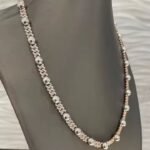 Latest Round Shape Moissanite Diamond Cuban Link Chain Iced Out Silver Hip Hop Branded Chain for Men White Gold Material India