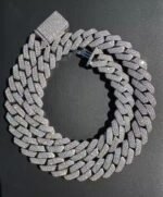 18mm Miami Cuban Link Chain Necklace 925 Silver Plated Men's Hip Hop Rock Fashion Moissanite Diamond customize Jewelry from India