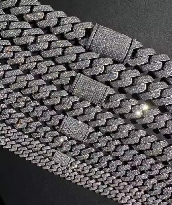 18mm Miami Cuban Link Chain Necklace 925 Silver Plated Men's Hip Hop Rock Fashion Moissanite Diamond customize Jewelry from India