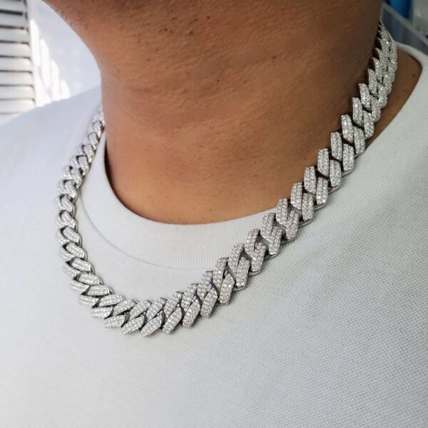Iced Cuban Link Chain Necklace Chain Hip Hop Jewelry 12mm Silver or Gold Necklace Miami Chain Thick From India for Men