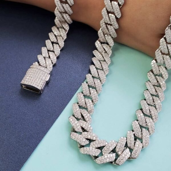 Iced Cuban Link Chain Necklace Chain Hip Hop Jewelry 12mm Silver or Gold Necklace Miami Chain Thick From India for Men